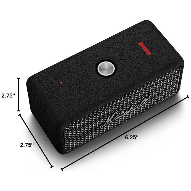 MARSHALL EMBERTON II PORTABLE SPEAKER BLACK - STEEL 1006736
