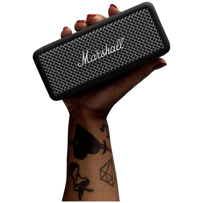 MARSHALL EMBERTON II PORTABLE SPEAKER BLACK - STEEL 1006736