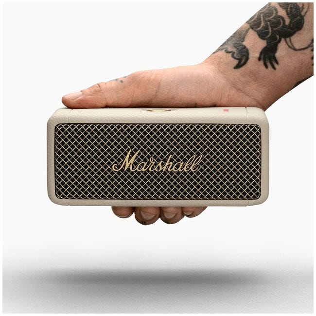 MARSHALL EMBERTON II PORTABLE SPEAKER CREAM 1006787