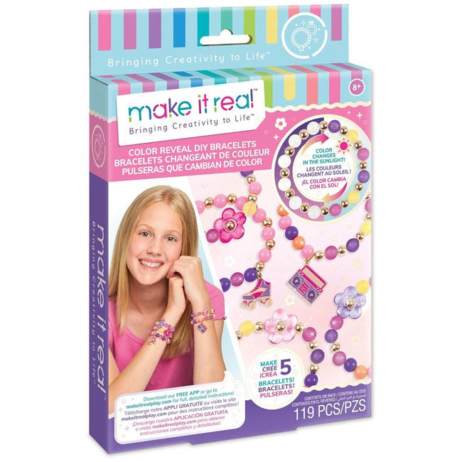 MAKE IT REAL COLOR REVEAL DIY BRACELETS KIT