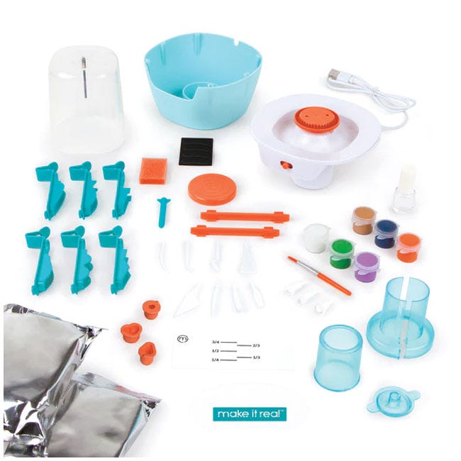 MAKE IT REAL MINI POTTERY STUDIO DELUXE SET