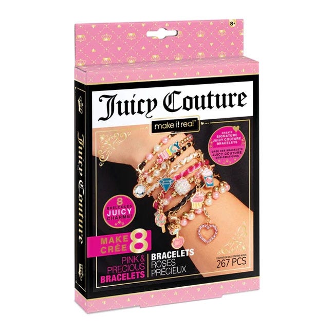 JUICY COUTURE MINI PINK AND PRECIOUS BRACELETS