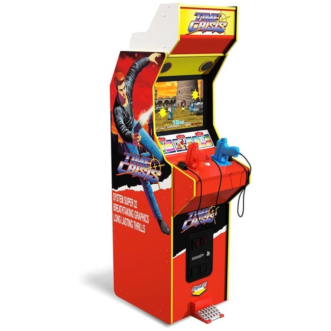 ARCADE1UP TIME CRISIS DELUXE ARCADE MACHINE