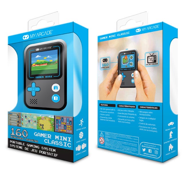 MY ARCADE GAMER MINI CLASSIC-BLUE