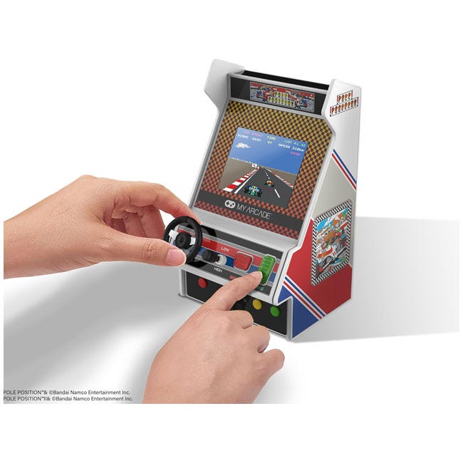 MY ARCADE RACING PLAYER POLE POSITION PORTABLE RETRO