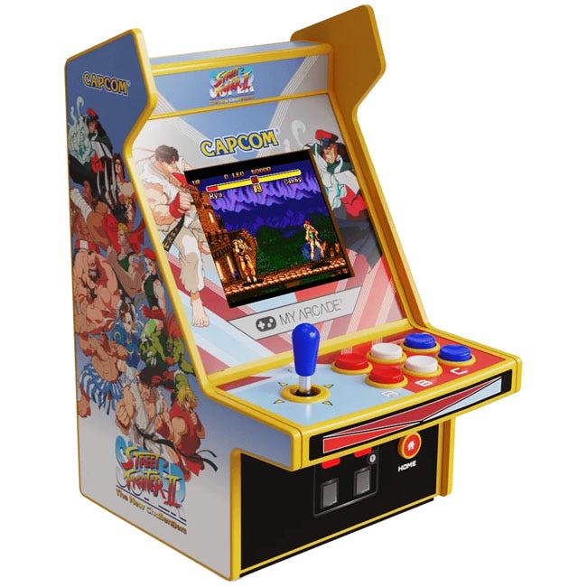 MY ARCADE SUPER STREET FIGHTER II MICRO PLAYER 2 GAMES IN 1
