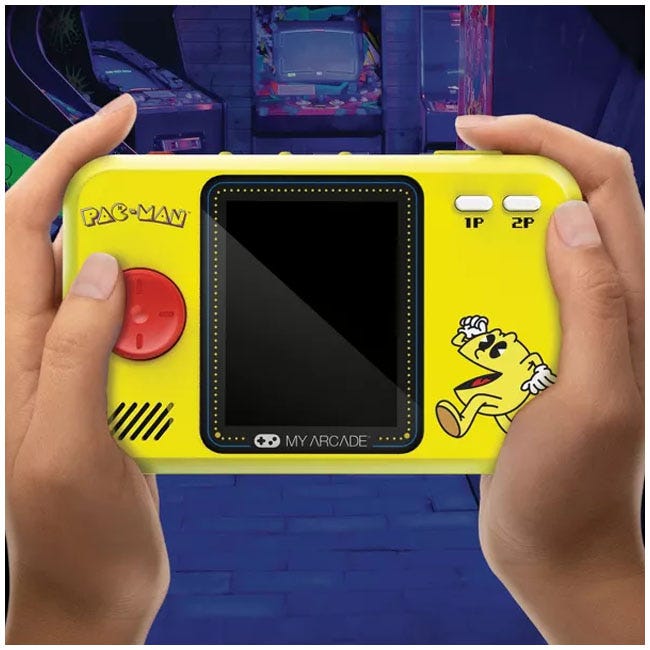 MY ARCADE PACMAN POCKET PLAYER PRO 2.75IN ERGONOMIC DESIGN
