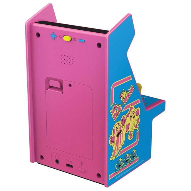 MY ARCADE MICRO PLAYER 6.7IN MS.PACMAN  RETRO ARCADE PNK/BLU