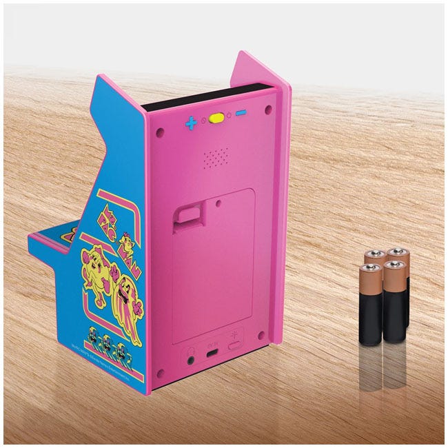 MY ARCADE MICRO PLAYER 6.7IN MS.PACMAN  RETRO ARCADE PNK/BLU