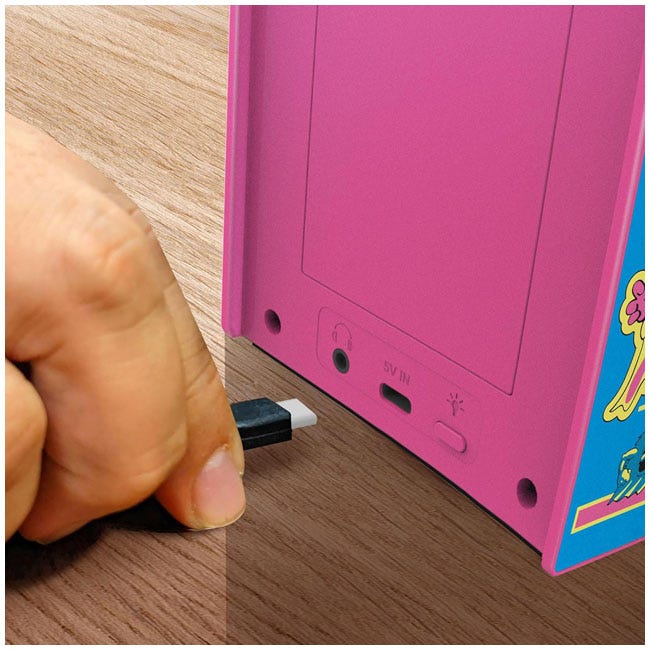 MY ARCADE MICRO PLAYER 6.7IN MS.PACMAN  RETRO ARCADE PNK/BLU