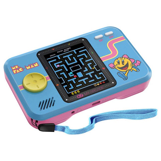 MY ARCADE POCKET PLAYER MS.PACMAN GAMING SYSTEM PNK/BLU