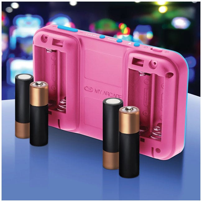 MY ARCADE POCKET PLAYER MS.PACMAN GAMING SYSTEM PNK/BLU