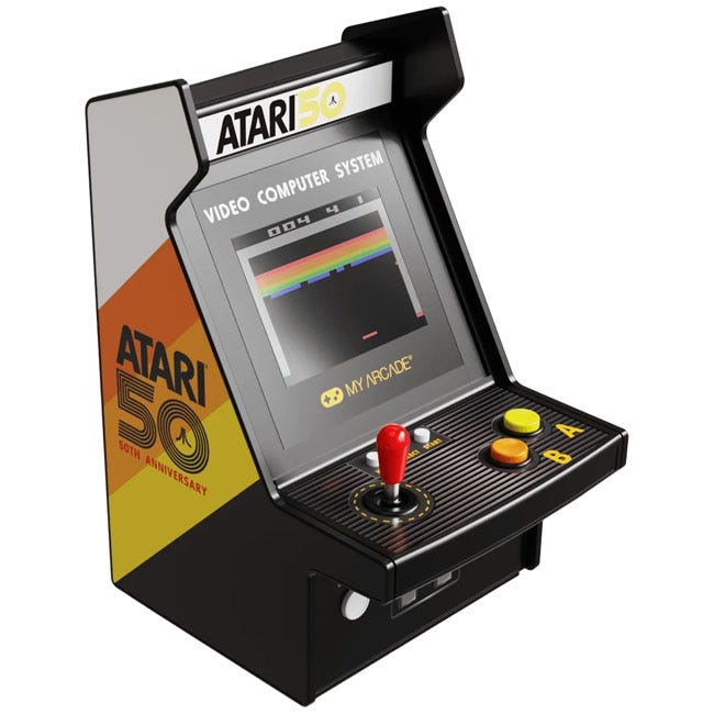 MY ARCADE ATARI MICRO PLAYER PRO PORTABLE RETRO 100 GAMES