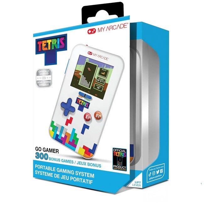 MY ARCADE GO GAMER TRAVEL CASE TETRIS PORTABLE GAMING SYSTEM