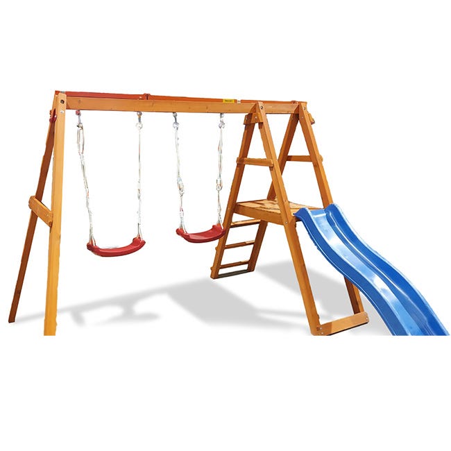 DP RIVERSIDE SWING AND SLIDE WOODEN GYMSET