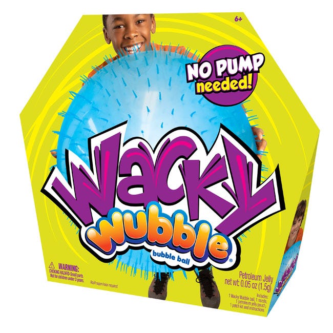 SUPER WUBBLE BUBBLE WACKY BUBBLE BALL BLUE