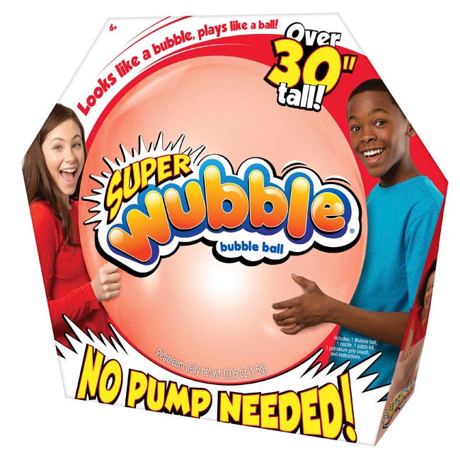 SUPER WUBBLE BUBBLE BALL RED SINGLE PACK