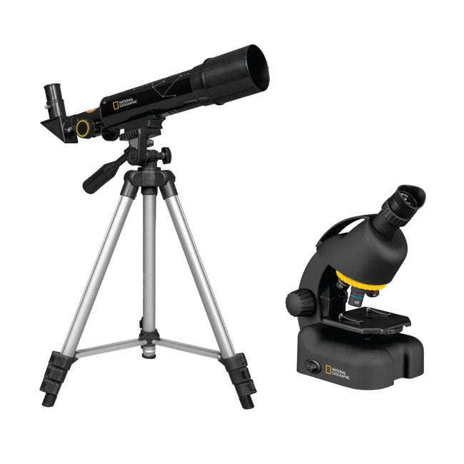 NATIONAL GEOGRAPHIC 50MM TELESCOPE AND 640X MICROSCOPE SET