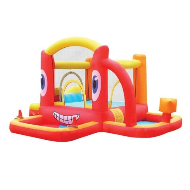 DR. DOLPHIN CRAB BOUNCE HOUSE WITH SLIDE - 95x295x195CM