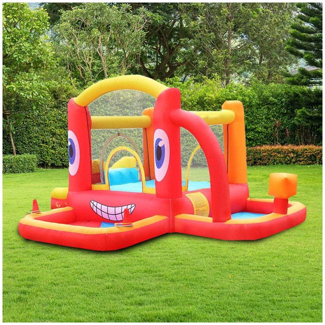 DR. DOLPHIN CRAB BOUNCE HOUSE WITH SLIDE - 95x295x195CM