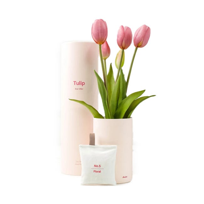 NODITO TULIP 5 STEMS WITH SACHET LIGHT PURPLE FLORAL SCENT