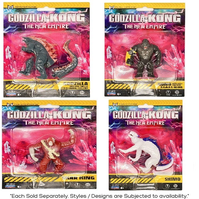 GODZILLA X KONG THE NEW EMPIRE ACTION FIGURE ASSORTED