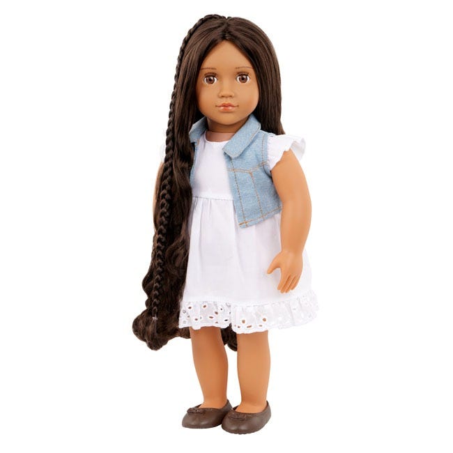 OUR GENERATION PERLA HAIR GROW WITH EXTENDABLE BRAID DOLL