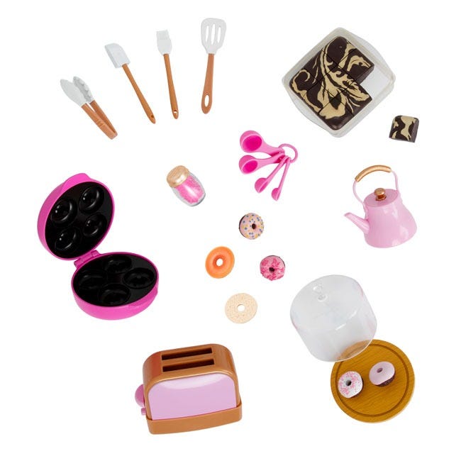 OUR GENERATION BAKERS KITCHEN WITH TOASTING KETTLE PLAYSET