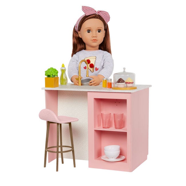 OUR GENERATION COOKING ISLAND KITCHEN PLAYSET