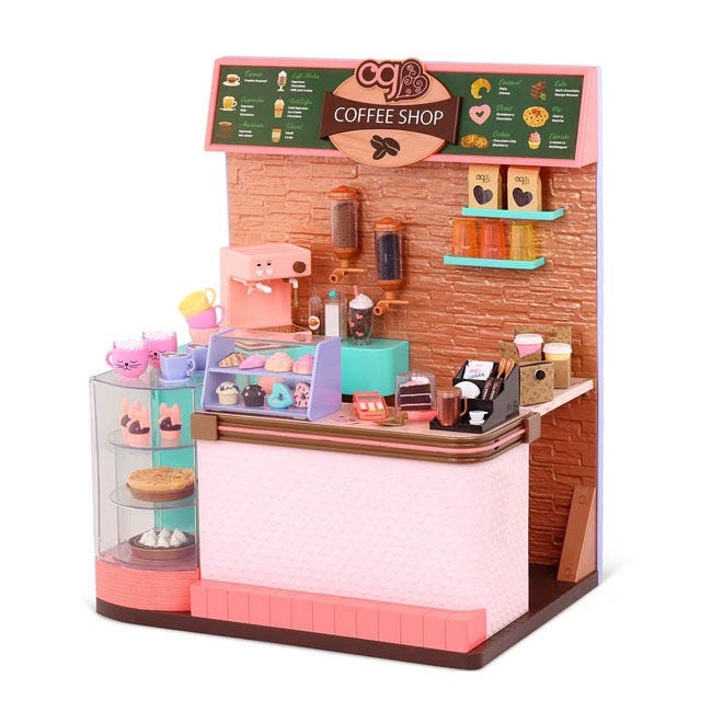 OUR GENERATION LOVE U LATTE COFFEE SHOP PLAYSET