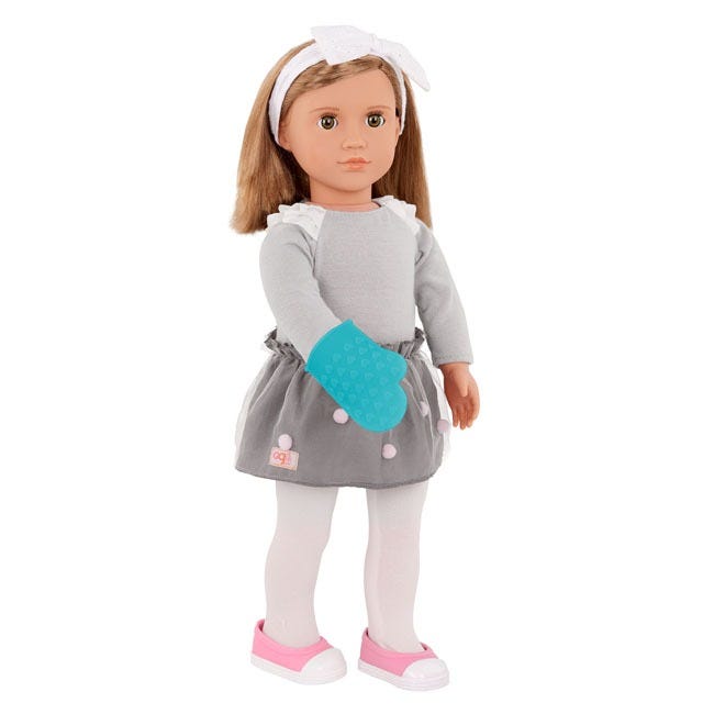 OUR GENERATION GOURMET KITCHEN PINK AND FOOD PLAYSET