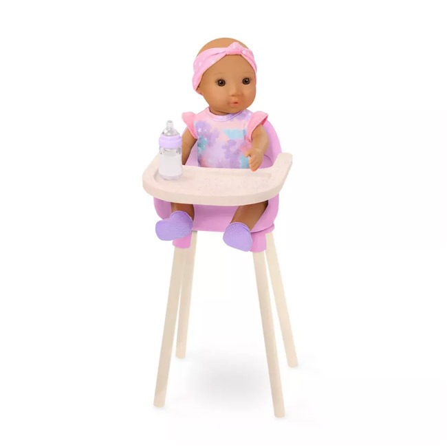OUR GENERATION BABY EMILIA MEALTIME WITH HIGH CHAIR PLAYSET
