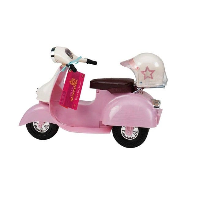 OUR GENERATION PINK AND IVORY SCOOTER