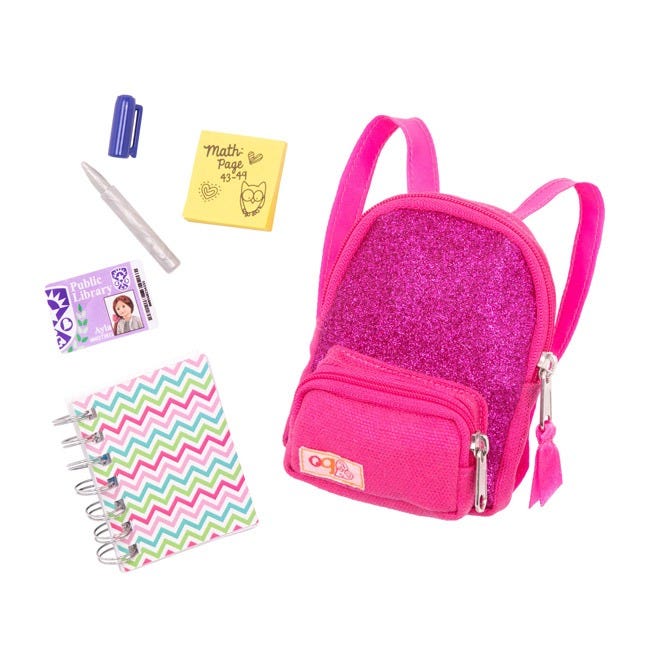 OUR GENERATION SCHOOL SMARTS BAG ACCESSORY SET