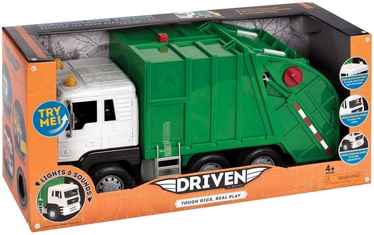 DRIVEN RECYCLING TRUCK