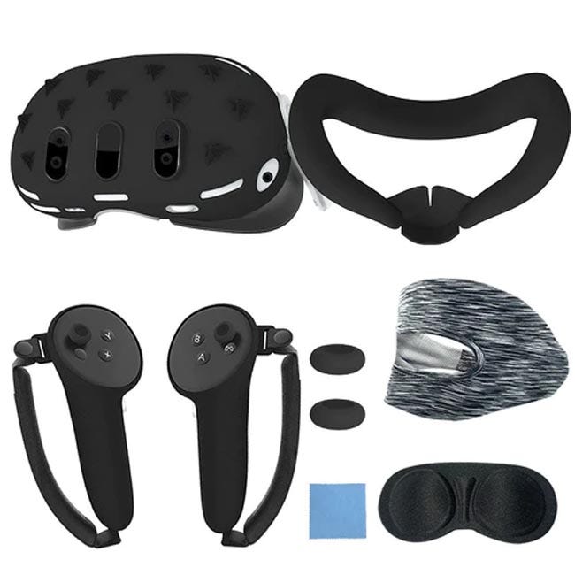 OCULUS SILICON PROTECTION SET FOR META QUEST 3-BLACK