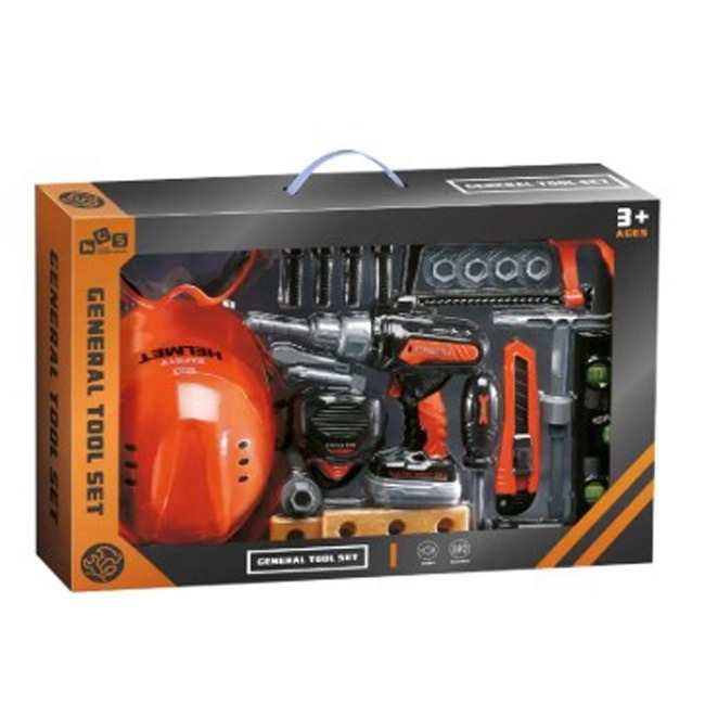 OLLE TOYS Tool Set 25PCS featuring colorful child-safe tools with realistic design, compact and durable, ideal for kids construction play, learning activities, imaginative role-play, and creative hands-on fun.
