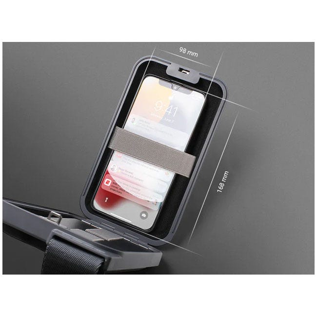 OGON PHONE SLING BAG AND WALLET ANODISED ALUMINUM BLACK