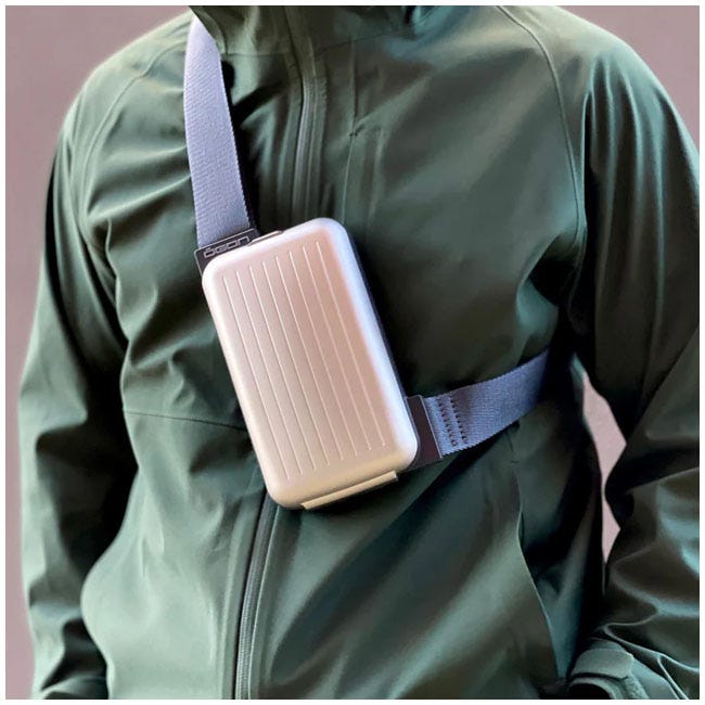 OGON PHONE SLING BAG AND WALLET ANODISED ALUMINUM SILVER