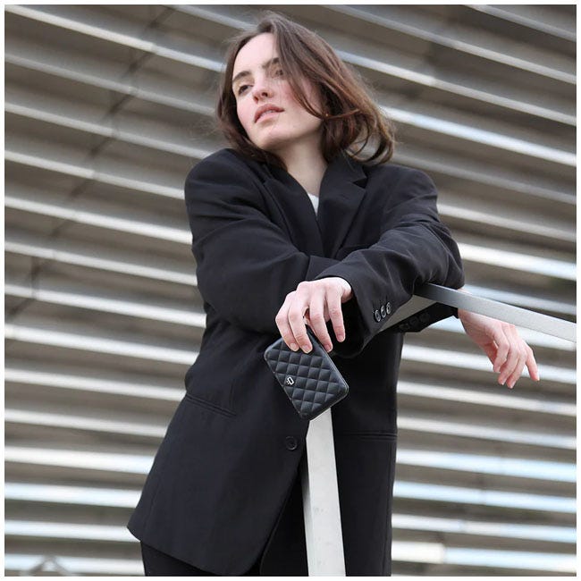 OGON LADY CASE ANODISED ALUMINUM BLACK