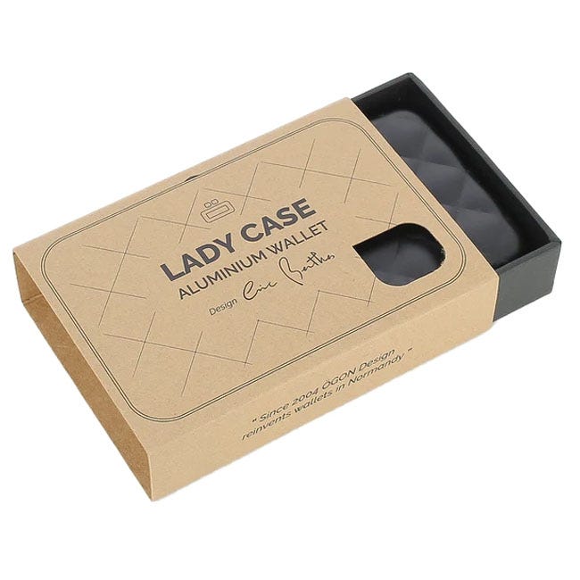 OGON LADY CASE ANODISED ALUMINUM BLACK