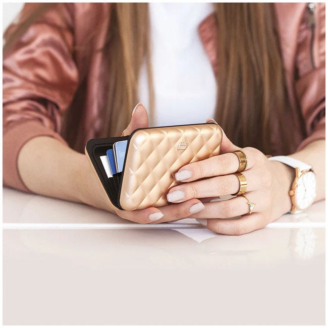 OGON LADY CASE ANODISED ALUMINUM ROSE GOLD