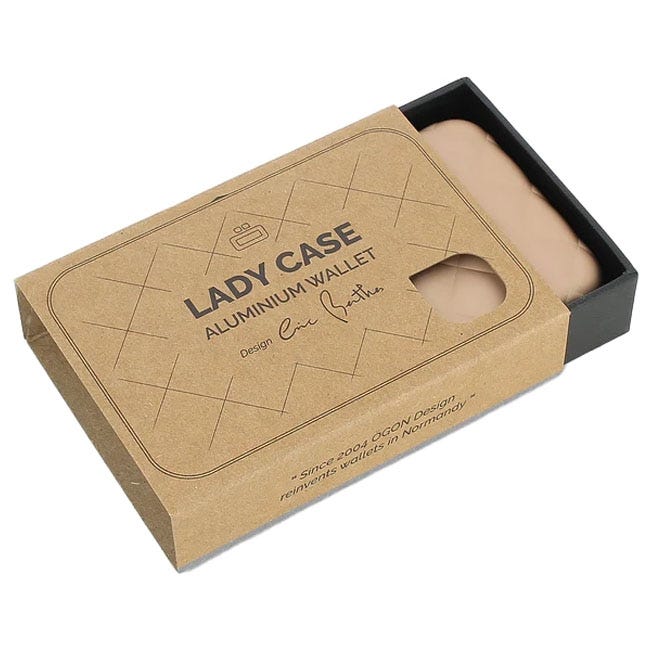 OGON LADY CASE ANODISED ALUMINUM ROSE GOLD