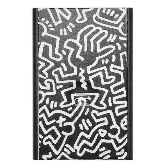 OGON SLIDER SMART WALLET KEITH HARING WHITE