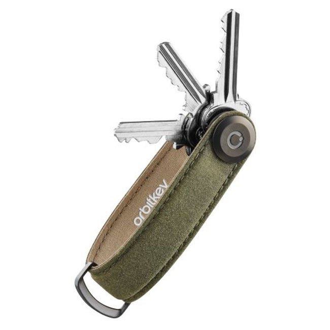 ORBITKEY ORGANISER WAXED CANVAS KHAKI GREEN