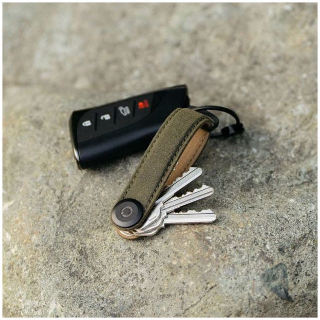 ORBITKEY ORGANISER WAXED CANVAS KHAKI GREEN