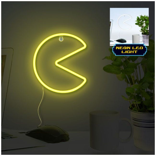 PALADONE PAC MAN WALL MOUNTABLE LED NEON LIGHT