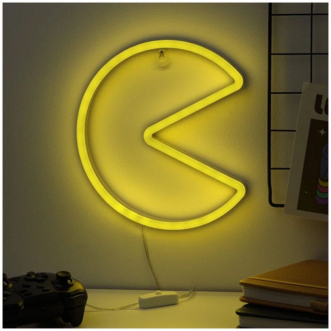 PALADONE PAC MAN WALL MOUNTABLE LED NEON LIGHT