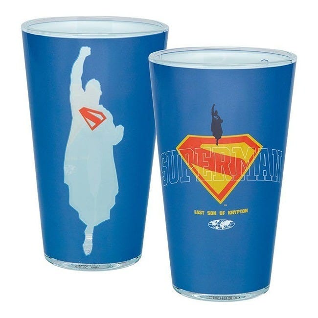 PALADONE SUPERMAN GLASS