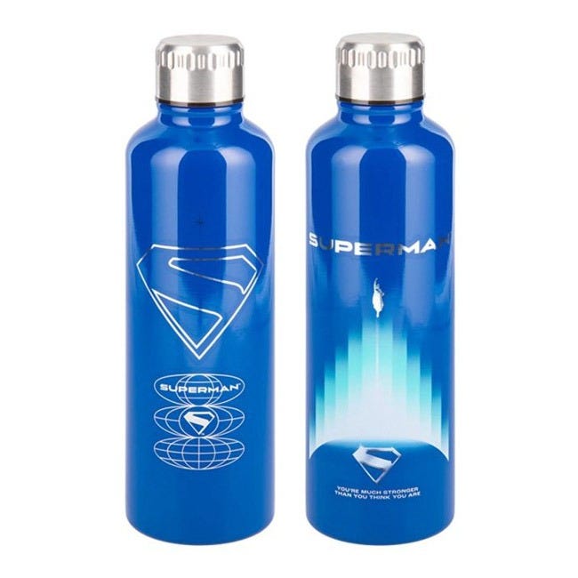 PALADONE SUPERMAN THEATRICAL METAL WATER BOTTLE